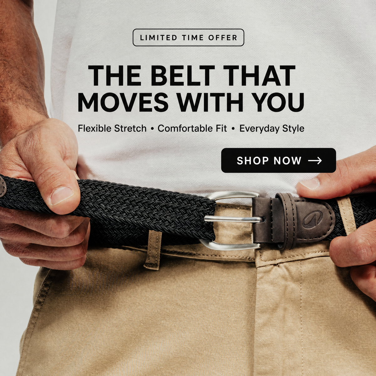 GripFit® Braided Belt